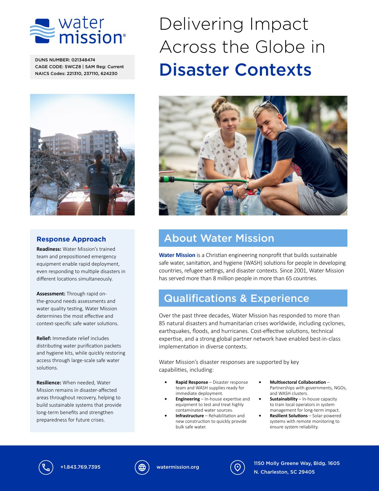 Disaster Response Capacity Statement