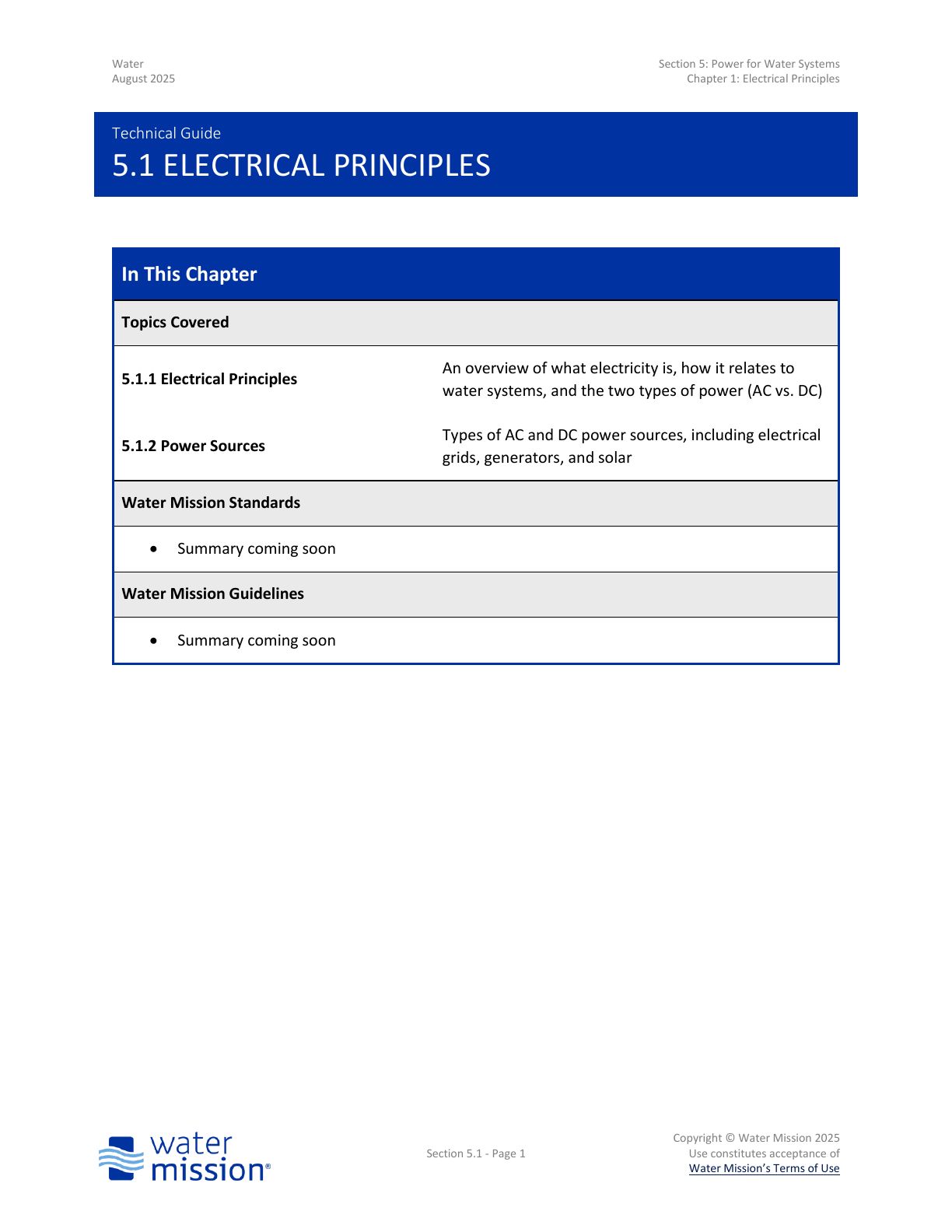 Electrical Principles