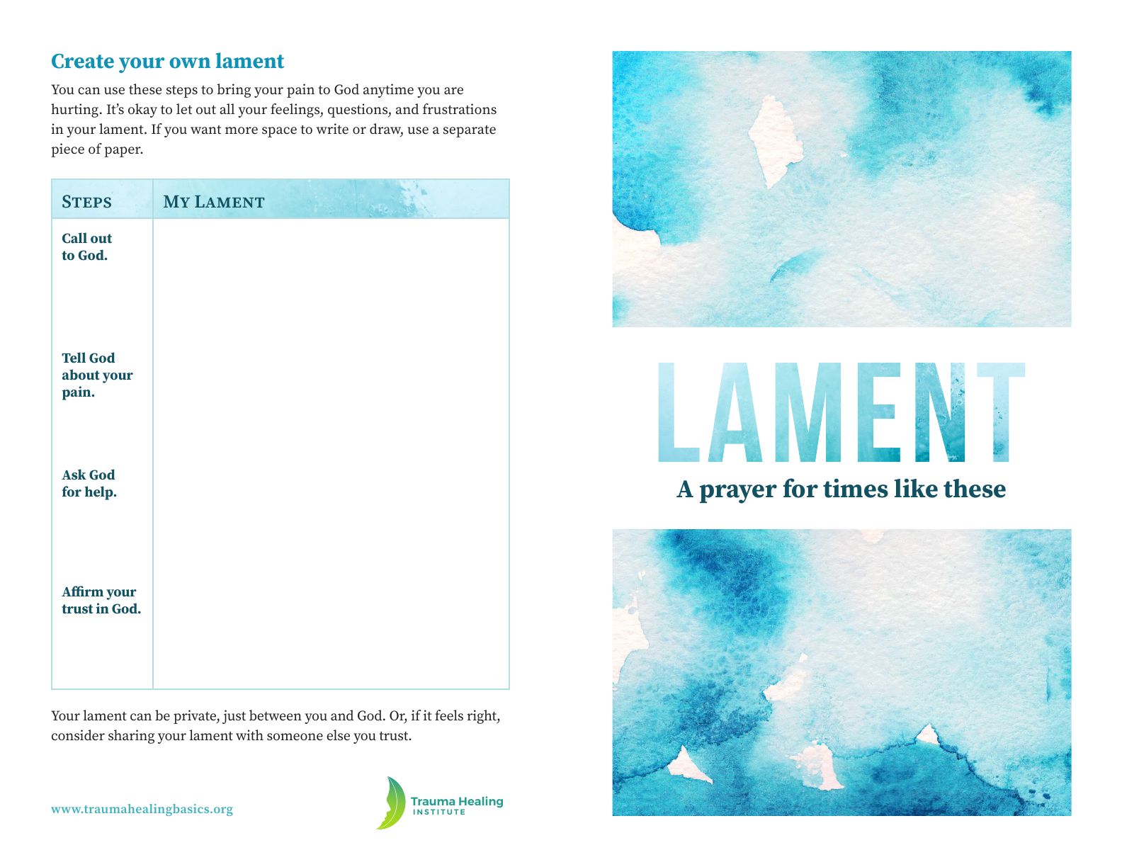 How To Lament Handout