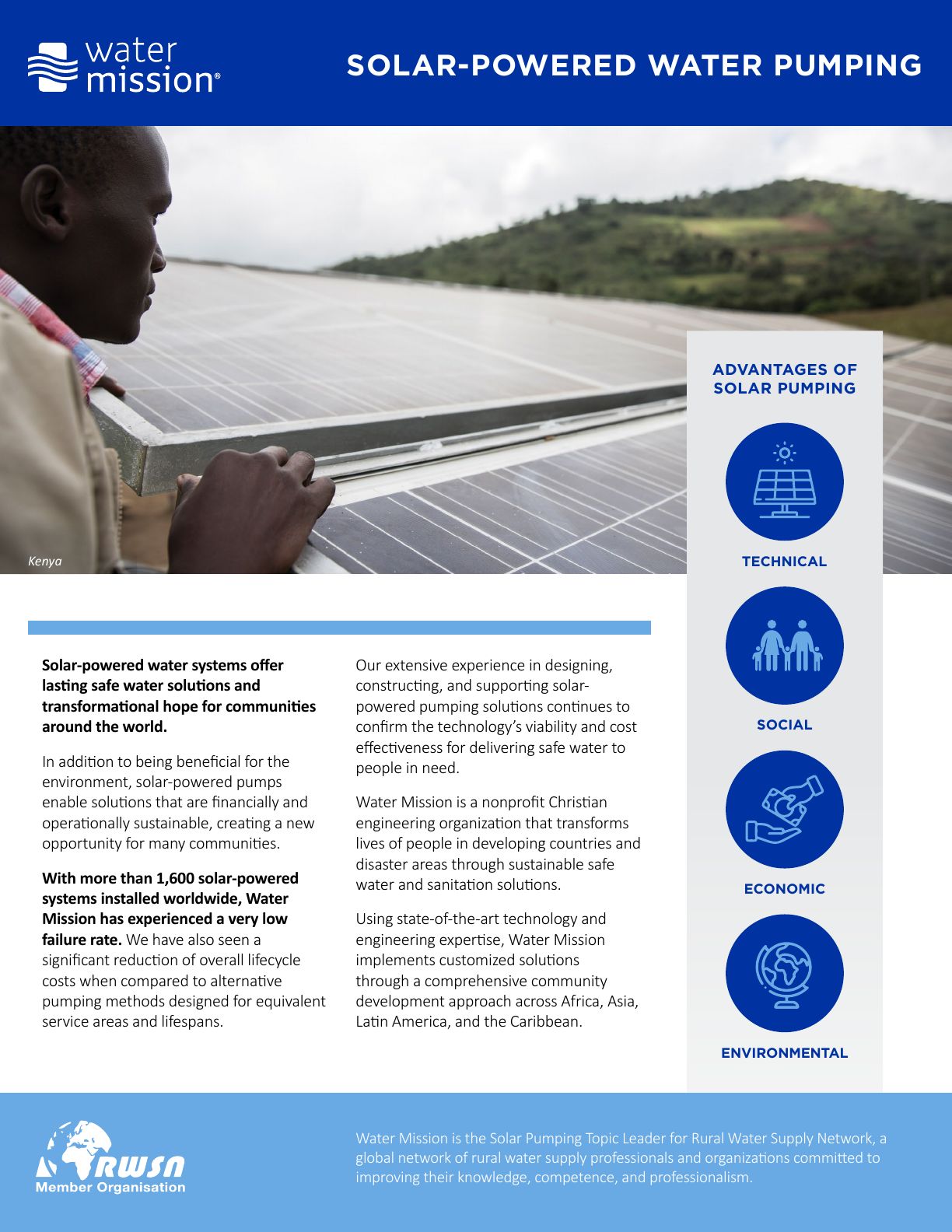 Solar-Powered Water Pumping Factsheet