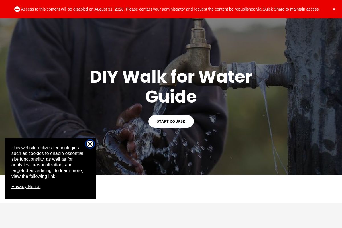 DIY Walk for Water Guide