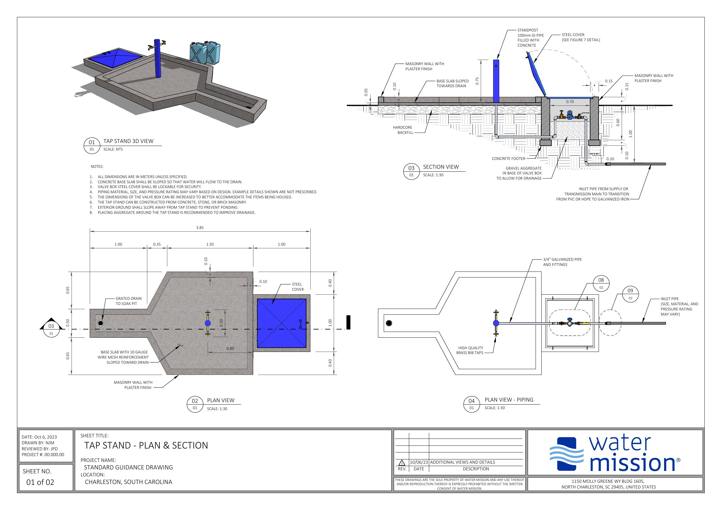 Tap Stand Drawing