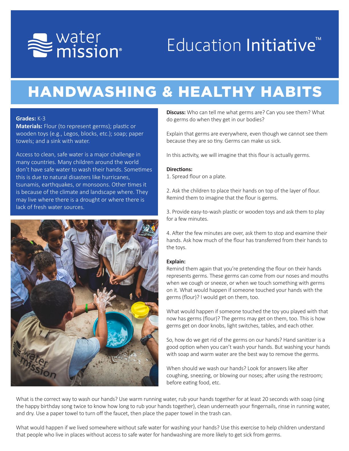 Handwashing